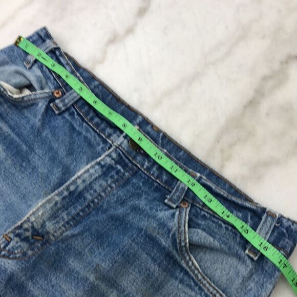 Vintage 1990 Levi’s 506 Orange Tabs 34x30 Relaxed Fit Straight Leg Made in USA - Picture 7 of 9